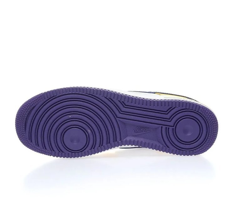 Kobe Bryant X Af 1 Low White Purple Yellow Shoes