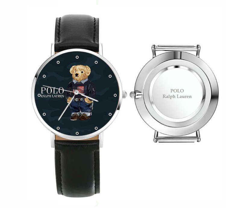 Polo Military Bear Teddy Jk79 Black Leather