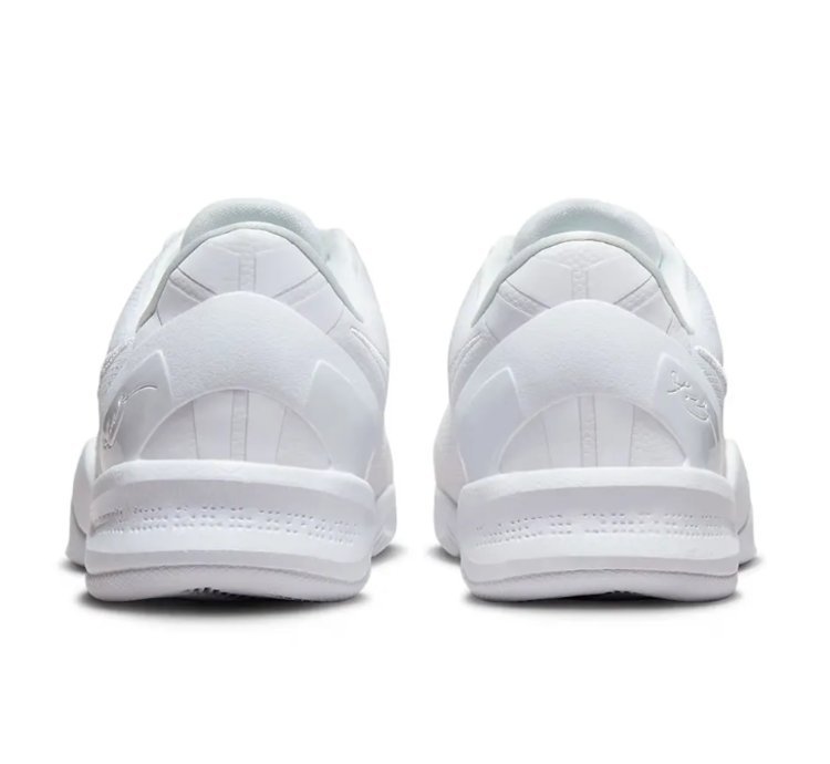 Kobe 8 Protro Triple White Shoes