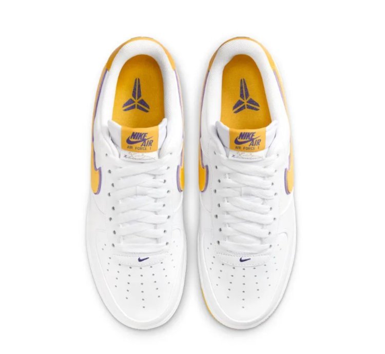 Kobe Bryant X Af 1 Low Lakers Home Shoes