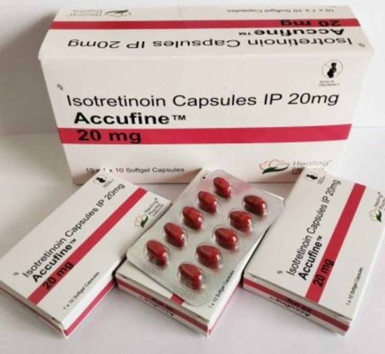 Isotretinoin Capsules 20mg Accufine 1 Box