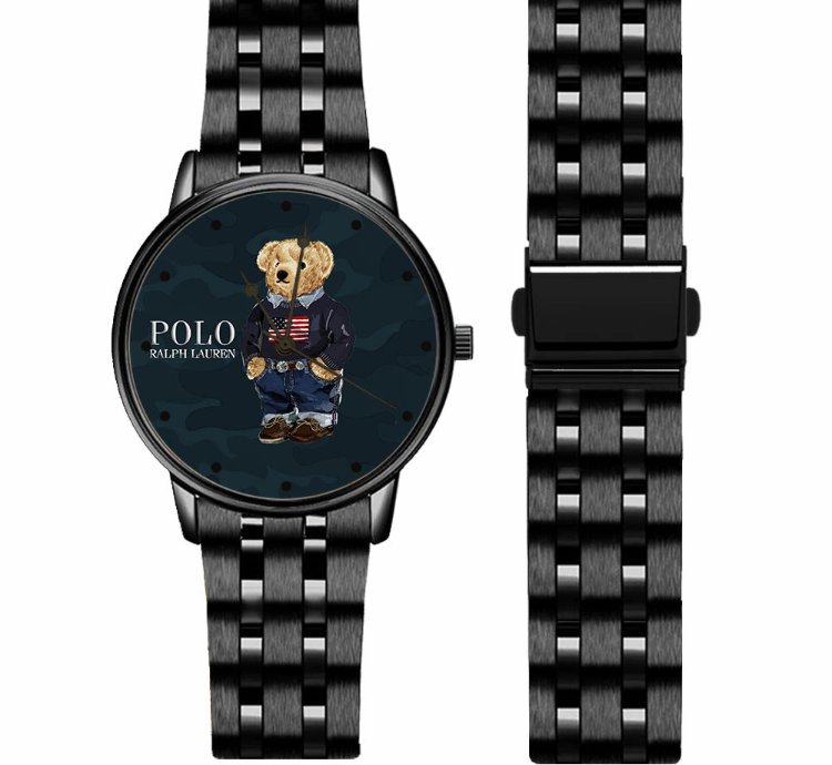 Polo Military Bear Basketball Gr79 Black Stainless