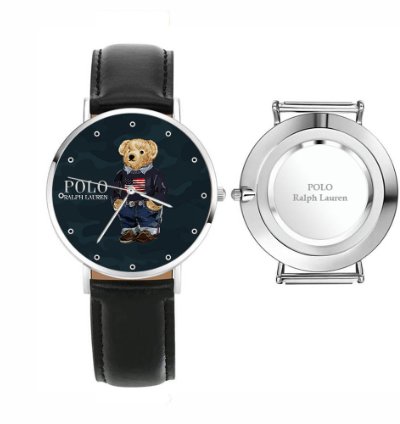 Polo Military Bear Teddy Jk79 Black Leather