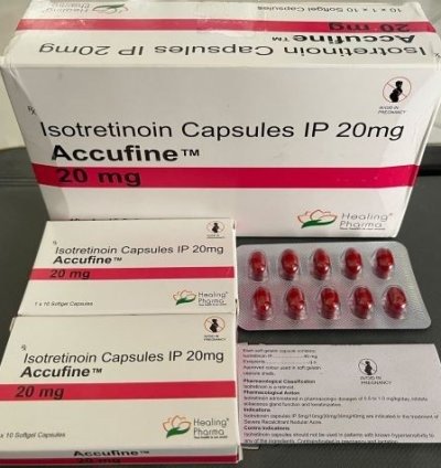 Isotretinoin Capsules 20mg Accufine 1 Box