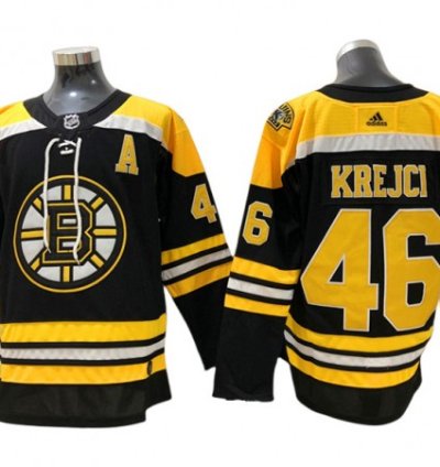 Boston Bruins 46 David Krejci Black Home Jersey
