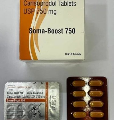 Carisoprodol Soma Boost 750 Mg To Relieve Pain From Muscle Injuries And Spasms