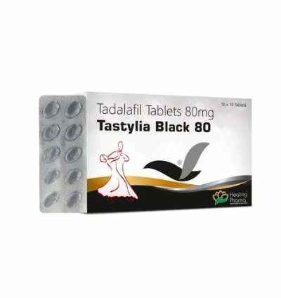 Tadalafil Tastylia Black 80 Mg To Treat Erectile Dysfunction
