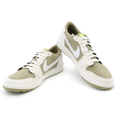 Fz3124-200 Travis Scott Nike Air Jordan 1 Low Golf Nrg Neutral Olive mens