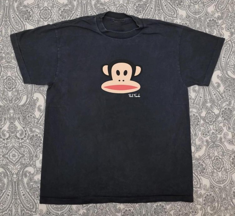 Paul Frank Black T-shirt With Cute Monkey Design loungewear summer