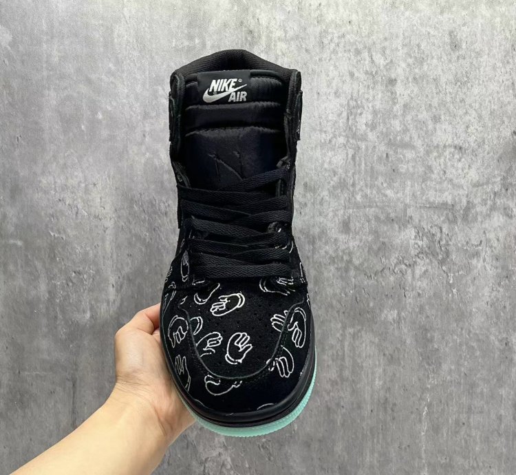 Air Jordan 1 Kaws Black Mens Shoes