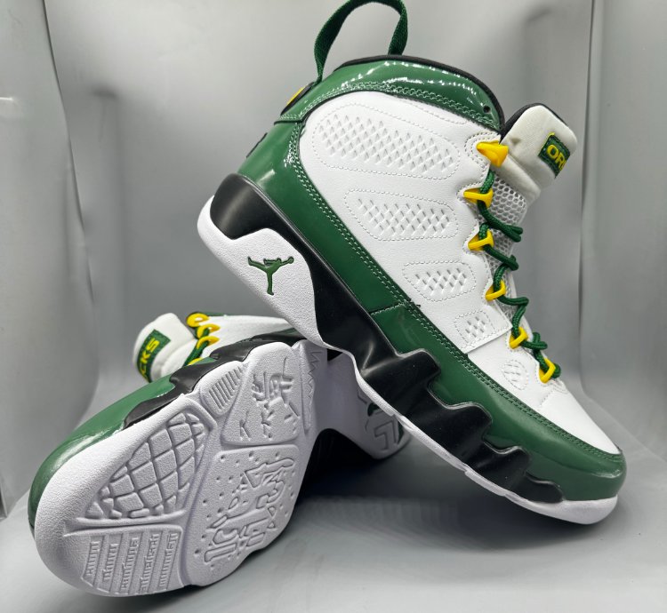 Nike Air Jordan 9 Retro Oregon Ducks Pe