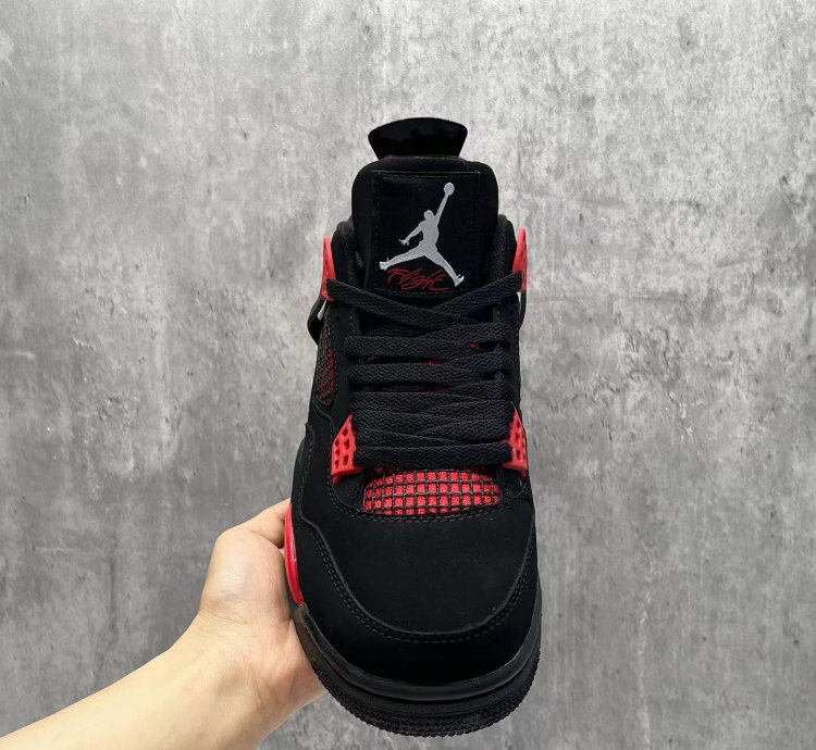 Air Jordan 4 Retro Red Thunder Mens Shoes