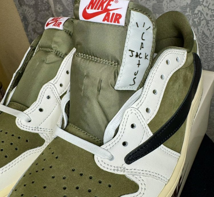 Jordan 1 Retro Low Og Sp Travis Scott Medium Olive Dm7866-200