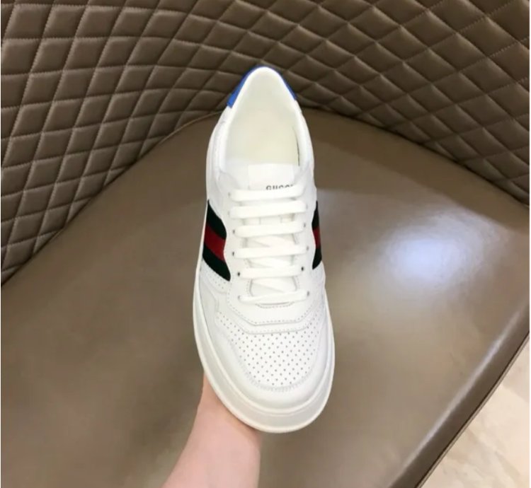 Gg Web Leather Shoes Sneakers