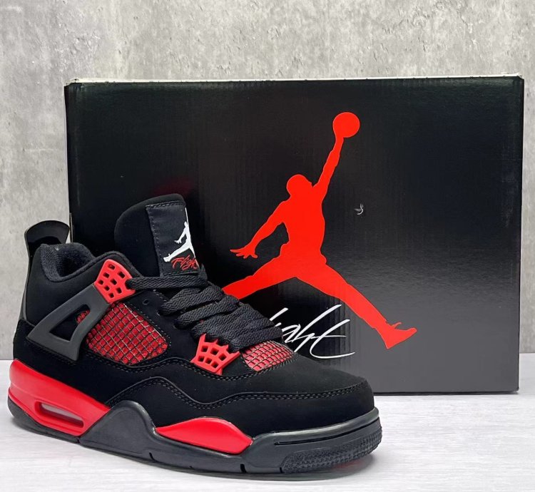 Air Jordan 4 Retro Red Thunder Mens Shoes