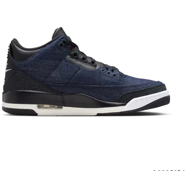 Levis X Air Jordan 3 Indigo Shoes Sneakers