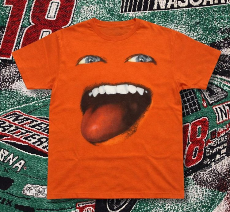 The Annoying Orange Cotton Graphic Tee orange annoying y2k unisex streetwear