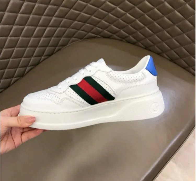 Gg Web Leather Shoes Sneakers