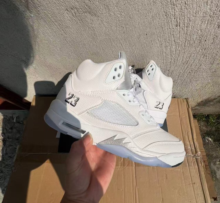 Nike Air Jordan 5 Retro White Metallic