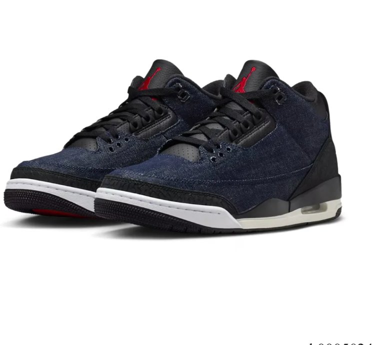 Levis X Air Jordan 3 Indigo Shoes Sneakers