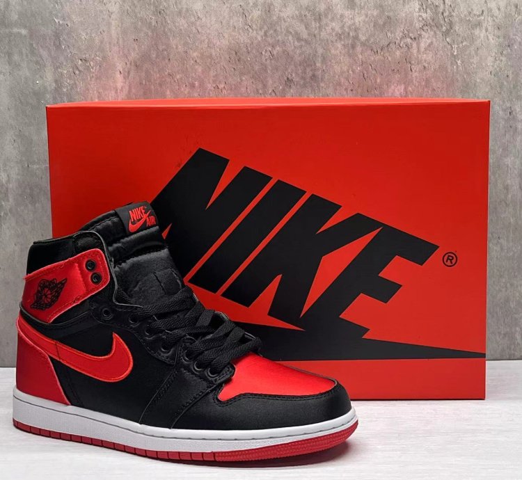 Jordan 1 High Og Satin Bred Mens Shoes