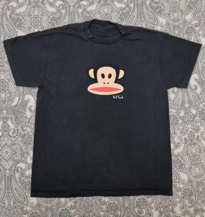 Paul Frank Black T-shirt With Cute Monkey Design loungewear summer