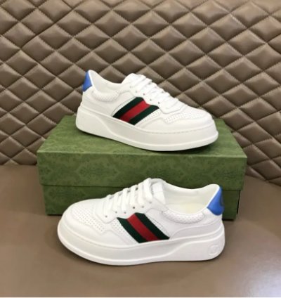 Gg Web Leather Shoes Sneakers