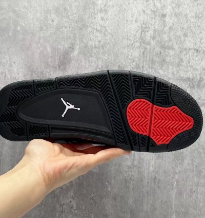 Air Jordan 4 Retro Red Thunder Mens Shoes