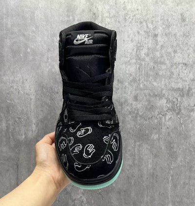 Air Jordan 1 Kaws Black Mens Shoes