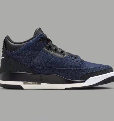 Levis X Air Jordan 3 Indigo Shoes Sneakers