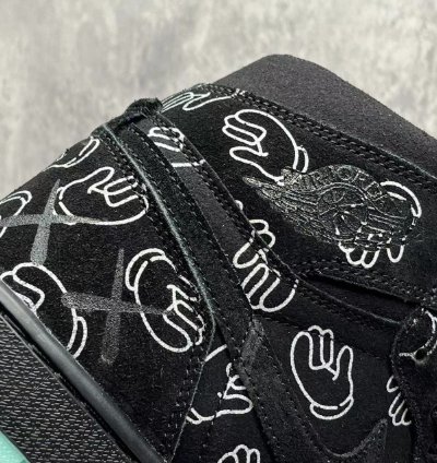 Air Jordan 1 Kaws Black Mens Shoes