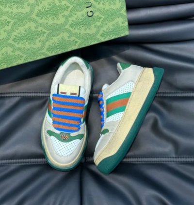 Gg Screener Sneaker off White Green Red Shoes Sneakers