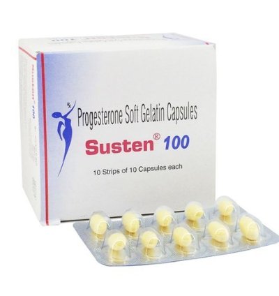 Susten Progesterone Soft Gelatin Capsules 100 Mg Used To Support Pregnancy Prevent Premature Labor Treat Bleeding Dis