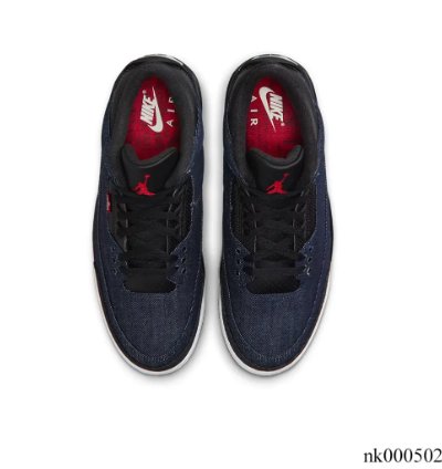 Levis X Air Jordan 3 Indigo Shoes Sneakers