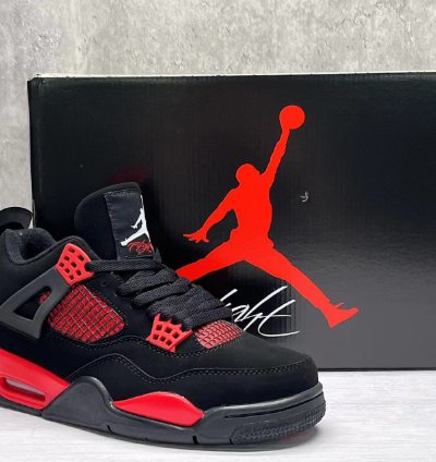 Air Jordan 4 Retro Red Thunder Mens Shoes