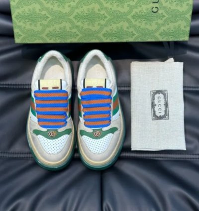Gg Screener Sneaker off White Green Red Shoes Sneakers