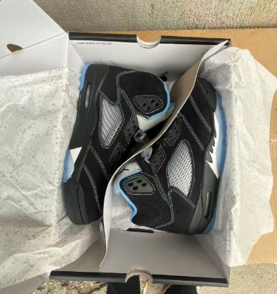 Nike Air Jordan 5 Retro Black University Blue