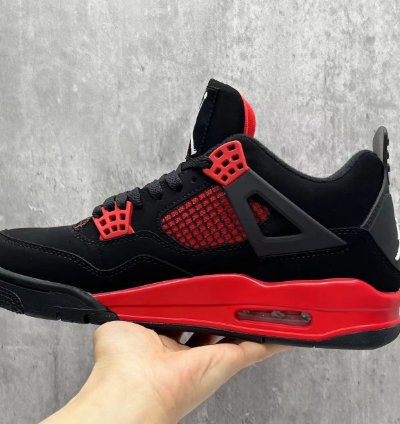Air Jordan 4 Retro Red Thunder Mens Shoes