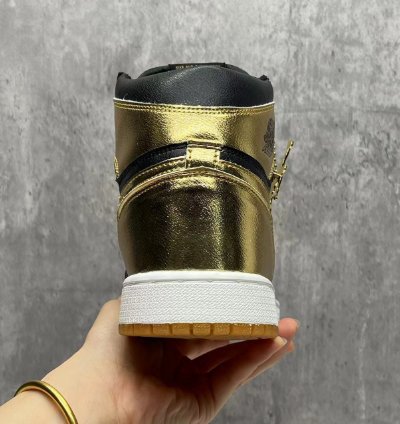 Jordan 1 High Og Metallic Gold Mens Shoes