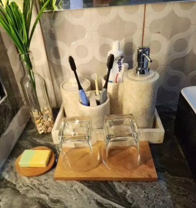 Premium Marble Bathroom Accessories Set