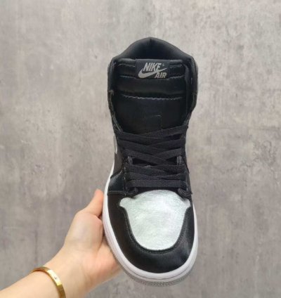 Jordan 1 High Og Wmns Satin Shadow Blackmedium Grey-white Mens Shoes