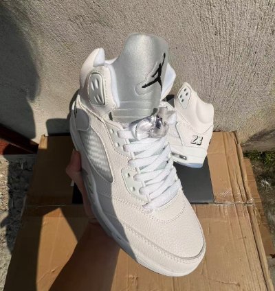 Nike Air Jordan 5 Retro White Metallic