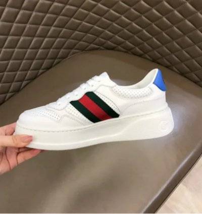 Gg Web Leather Shoes Sneakers