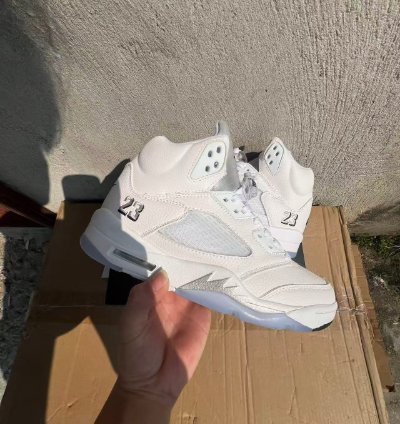 Nike Air Jordan 5 Retro White Metallic