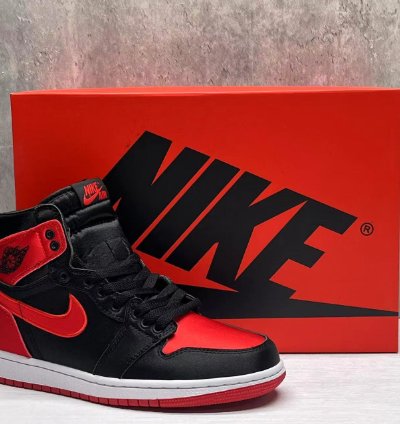Jordan 1 High Og Satin Bred Mens Shoes