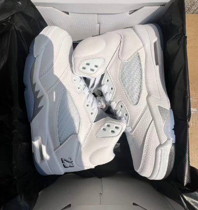 Nike Air Jordan 5 Retro White Metallic