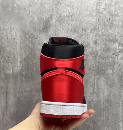 Jordan 1 High Og Satin Bred Mens Shoes