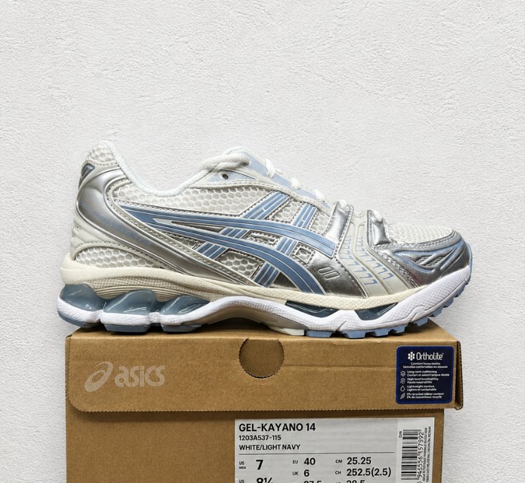 Asics Gel-kayano 14 White Light Navy 1203a537-115