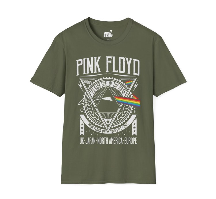 Pink Floyd World Tour Military Green T-shirt - Size Usa