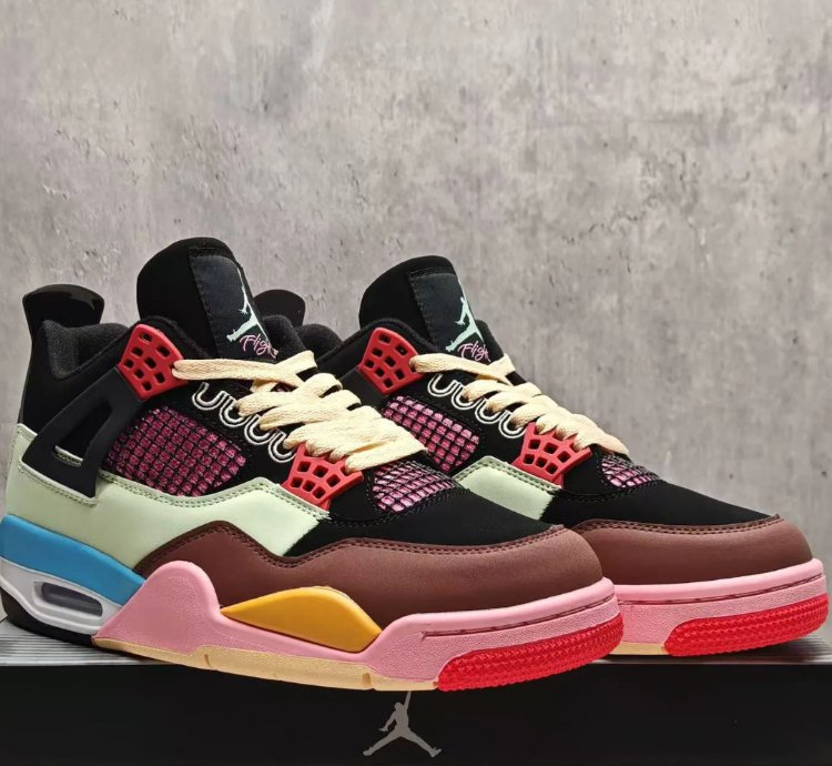 J Balvin X Air Jordan 4 Multicolor Shoes Sneakers